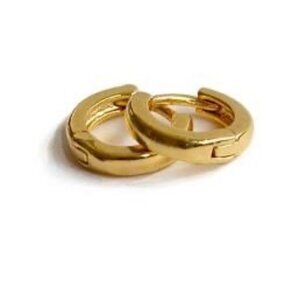 Unbranded Size Small (S) Classic Gold-Tone Small Huggie Hoop Earrings